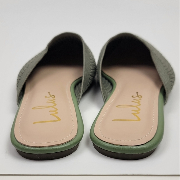 Lulu's Jeaney Ribbed Knit Pointed Toe Mule - 8.5 - Picture 7 of 12